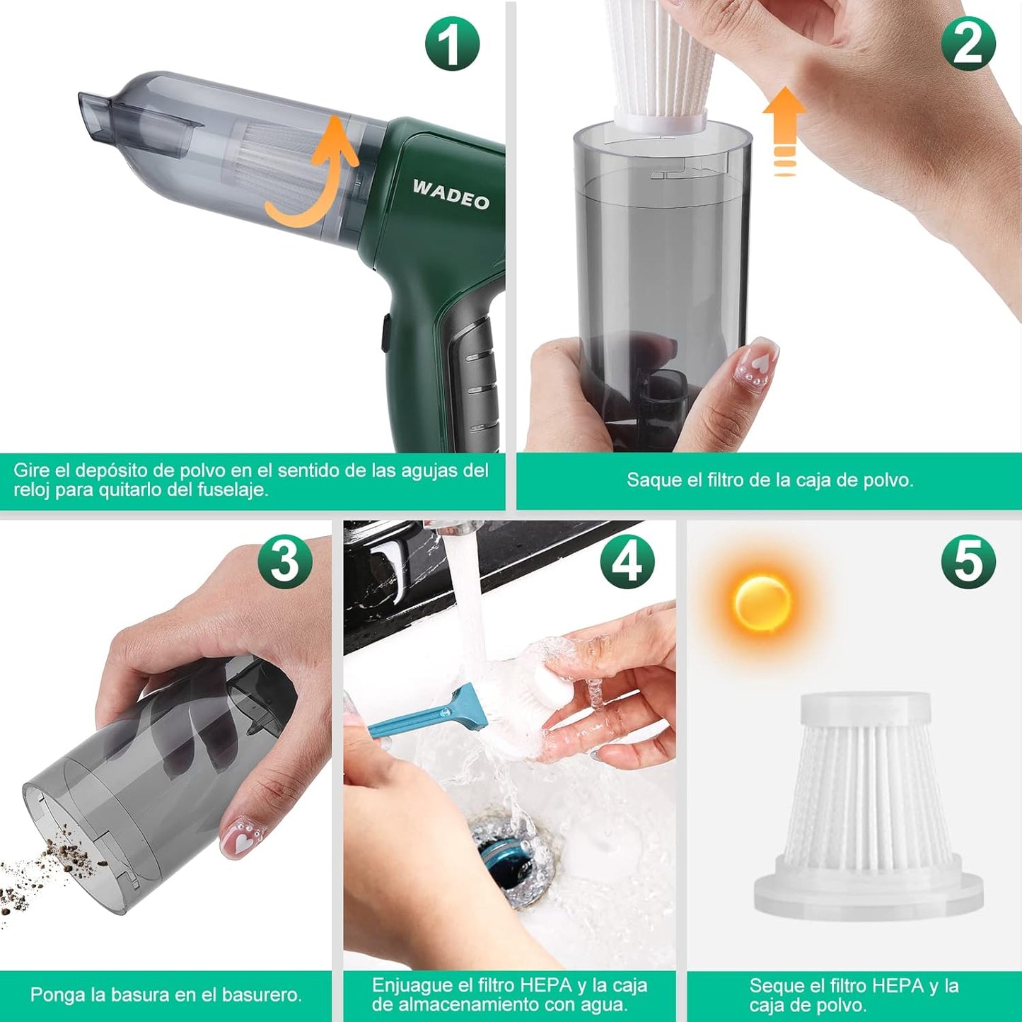 Aspirador Portátil 5 en 1 - Tifón™