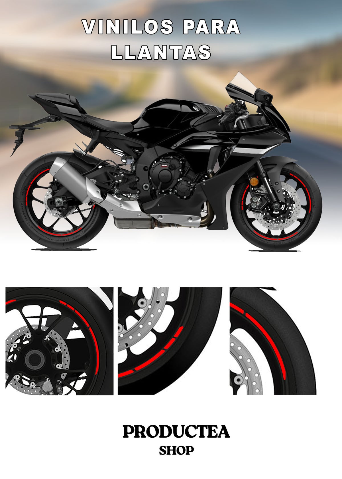 Pegatinas para llantas moto