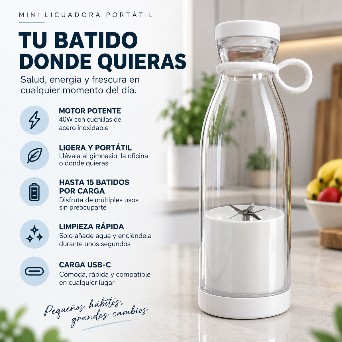 Mini licuadora portátil - LicuaGo™