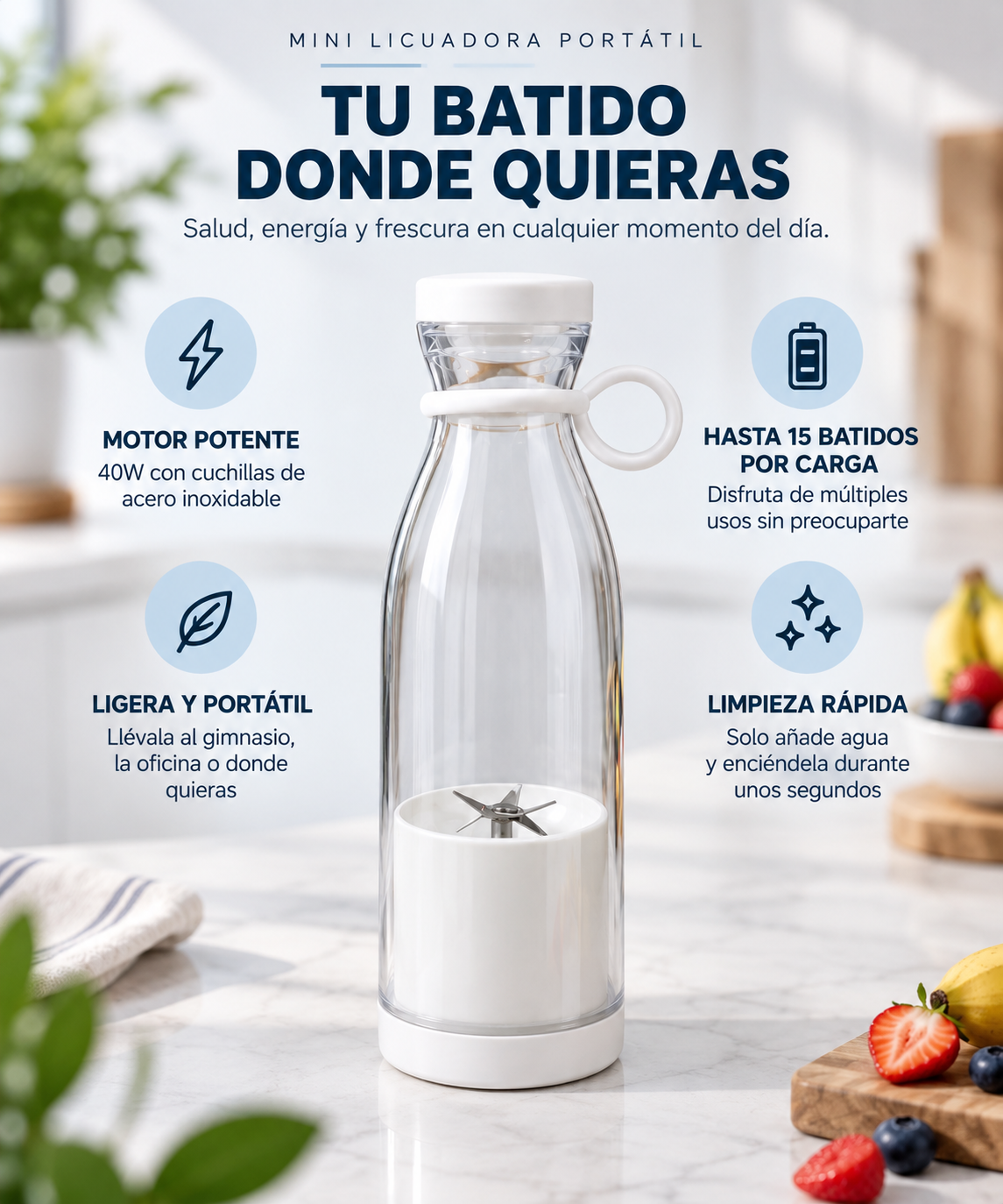 Mini licuadora portátil - LicuaGo™