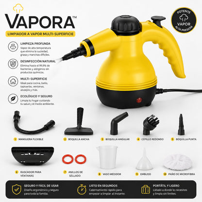 Limpiador a vapor eléctrico- Vapora™